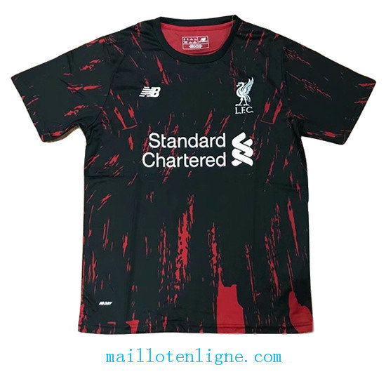 Maillot Liverpool training Noir Rouge 2019 2020