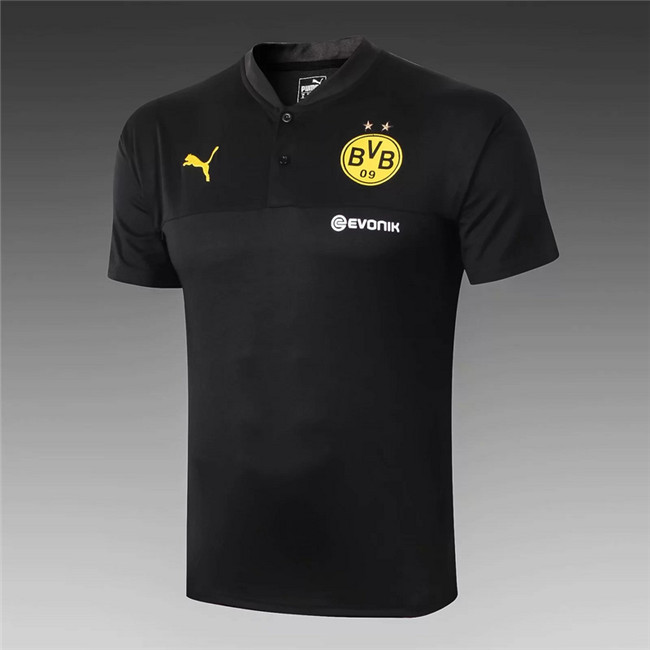 M161 Maillot du Borussia Dortmund Entrainement Noir 2019 2020 Col V