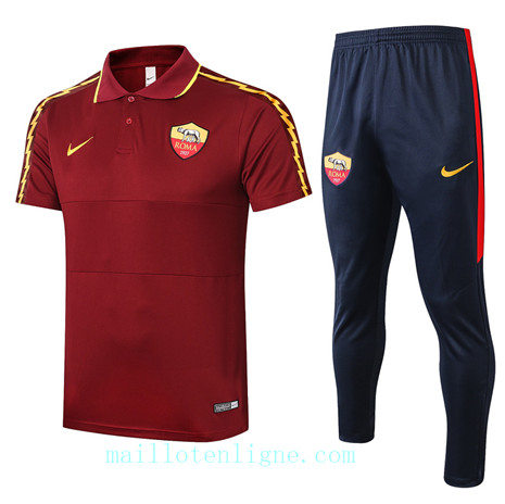Maillot Training POLO AS Roma 2020 2021 Jujube Rouge