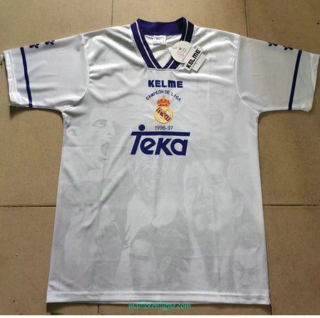 Thai Maillot Classic Real Madrid Champions League 1996-97