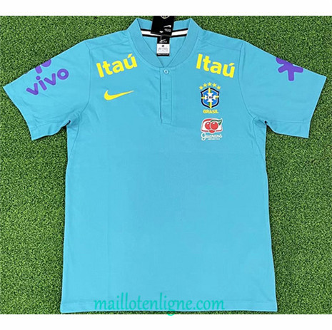 Thai Maillot Brésil Training Bleu 2022 2023