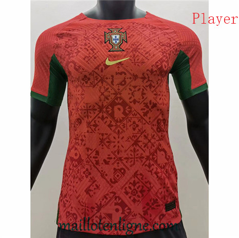 Thai Maillot Player Portugal traning Rouge 2022 2023