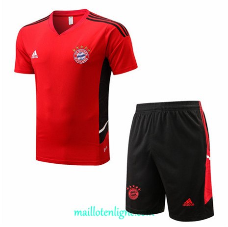 Thai Maillot Bayern Munich + Short Training Rouge 2022 2023
