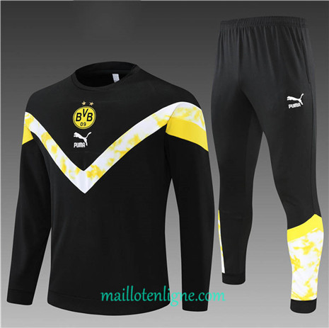 Thai Maillot Ensemble Borussia Dortmund Enfant Survetement Noir 2022/2023 E988