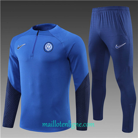 Thai Maillot Ensemble Inter Milan Enfant Survetement Bleu Marine 2022/2023 E1059