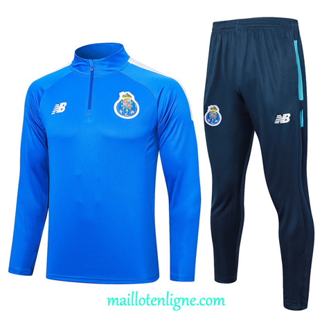 Thai Maillot Ensemble FC Porto Survetement Bleu 2023 2024 ligne m3457