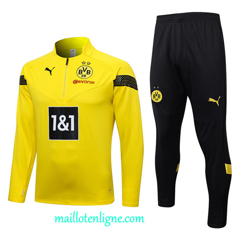 Thai Maillot Ensemble Borussia Dortmund Survetement jaune 2022 2023 maillotenligne 0353