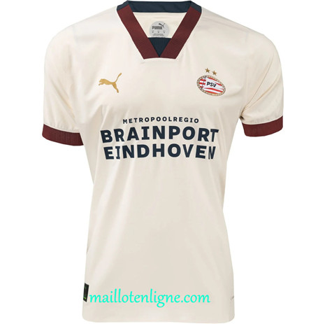 Thai Maillot PSV Eindhoven Exterieur Blanc 2023 2024