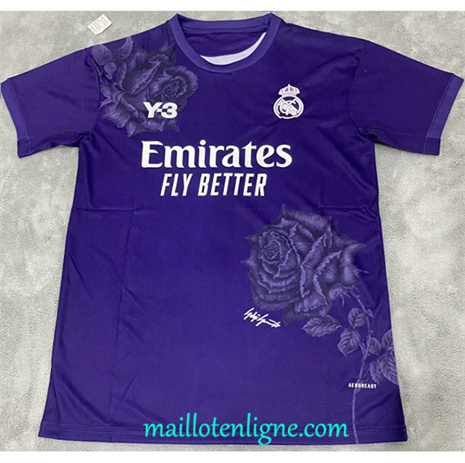 Thai Maillot Real Madrid Y3 Violet 2024 2025 ligne 4225