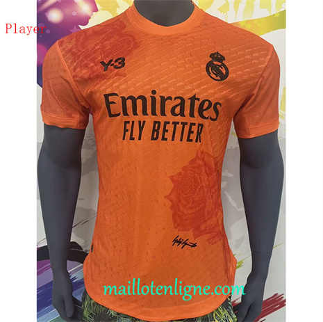 Thai Maillot Player Real Madrid Y3 Orange 2024 2025 ligne 4232