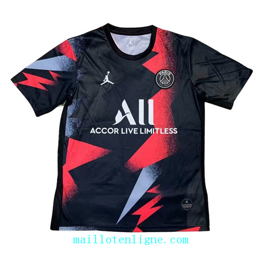 Maillot de foot PSG Jordan Pre-Match Noir 2019/2020