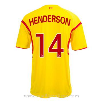 Maillot Liverpool Henderson Exterieur 2014 2015