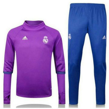 Maillot de Real Madrid Formation Pourpre ML 2016/2017