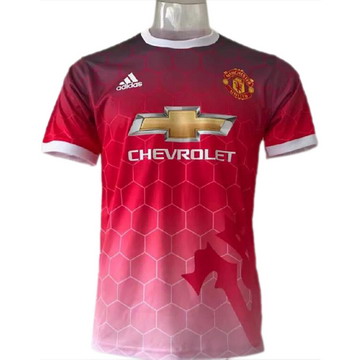 Maillot de Formation Manchester United rouge-02 2017/2018