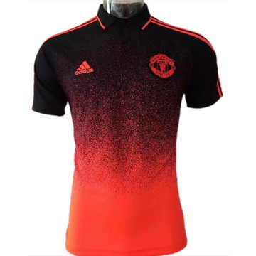 Maillot de Polo Manchester United rouge-02 2017/2018