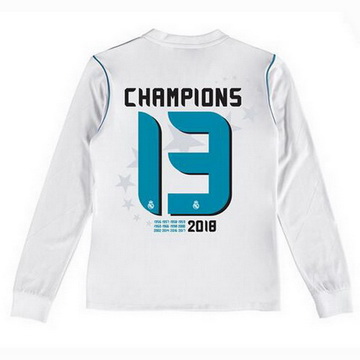 Maillot de Real Madrid ML Enfant 13 Champions 2017/2018