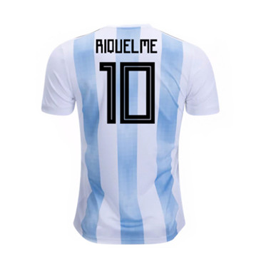 Maillot Argentine Riquelme 10 Domicile Coupe du monde 2018