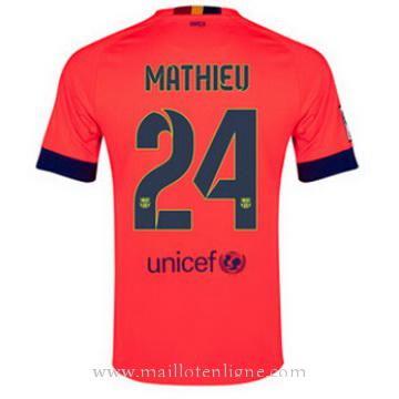 Maillot Barcelone Mathieu Exterieur 2014 2015