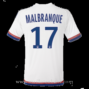 Maillot Lyon MALBRANQUE Domicile 2015 2016