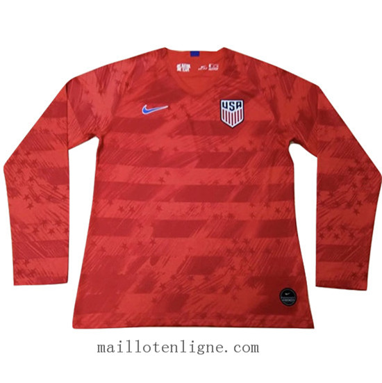 Maillot du États-Unis Domicile Long Rouge 2019 2020