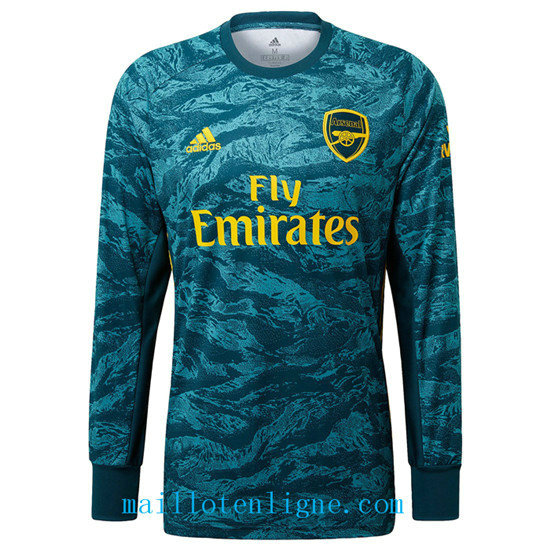 Maillot du Arsenal Domicile Gardien de but Manche Longue 2019 20