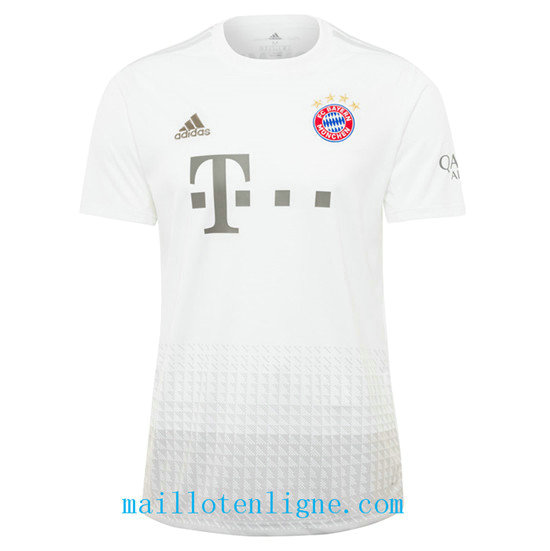 Maillot du Bayern Munich Exterieur Blanc 2019 2020