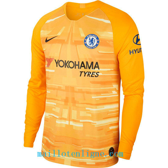 Maillot du Chelsea Domicile Gardien de but Manche Longue Orange