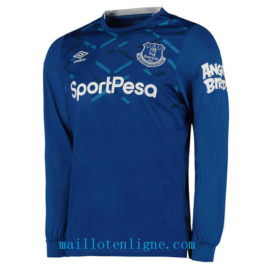 Maillot du Everton Domicile Bleu Manche Longue 2019 2020