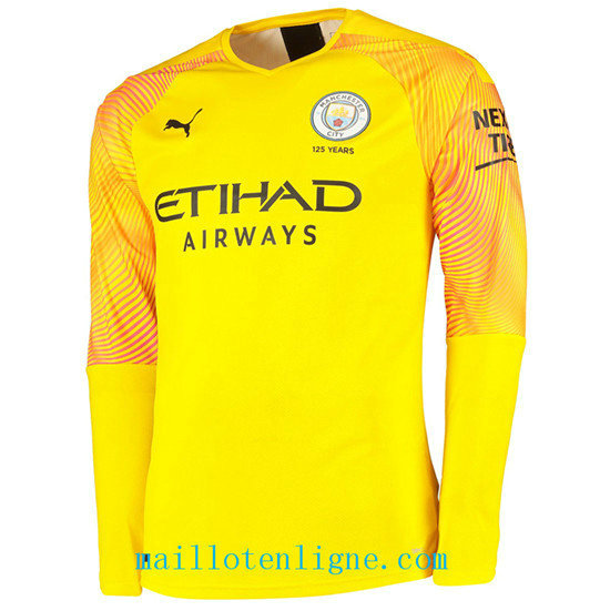 Maillot du Manchester City Third Gardien de but Manche Longue 20