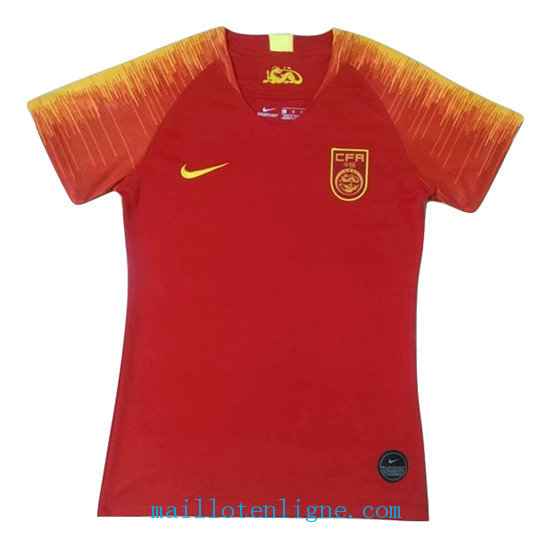 Maillot Chine Femme Domicile Rouge 2019 2020