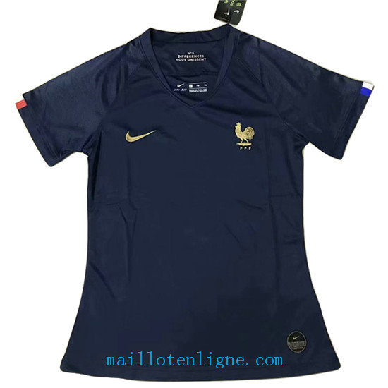 Maillot France Femme Domicile Bleu Marine 2019 2020