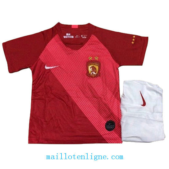 Maillot Guangzhou evergrande Enfant Domicile 2019 2020