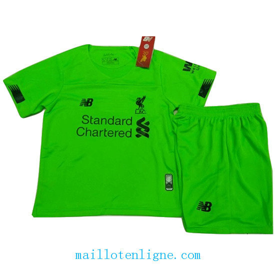 Maillot Liverpool Enfant Vert 2019 2020