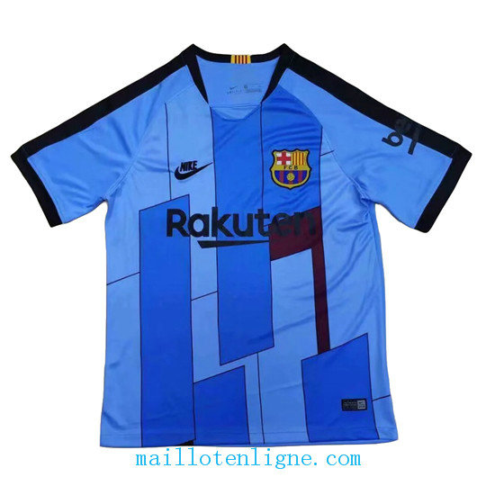 Maillot Barcelone Exterieur Bleu fans 2019 2020