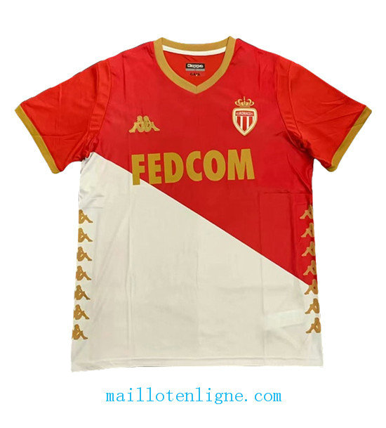 Maillot AS Monaco Domicile Rouge Blanc 2019 2020