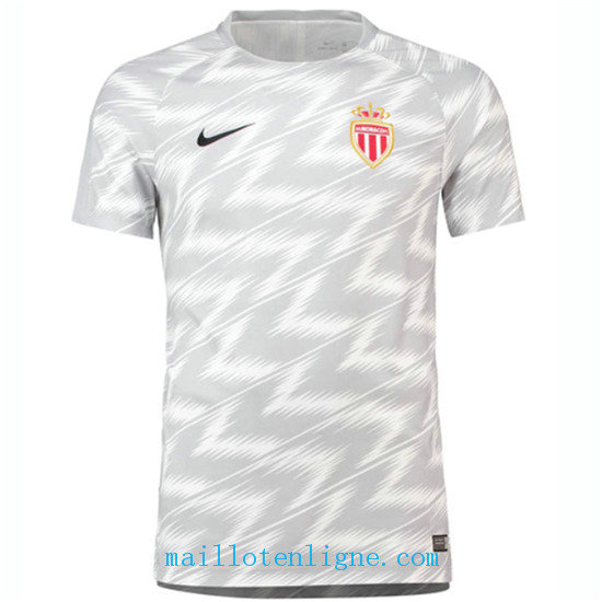 Maillot AS Monaco Training Pré-Match Blanc 2018/2019