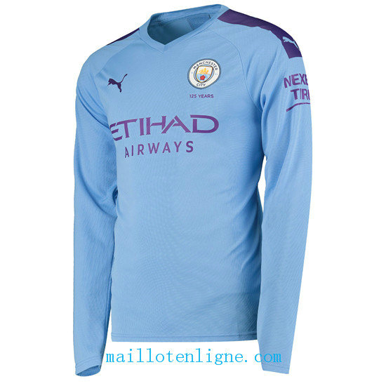 Maillot Manchester City Domicile Manche Longue 2019 2020