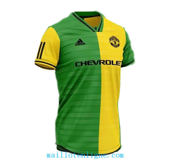 Maillot Manchester United Concept edition Jaune/Vert