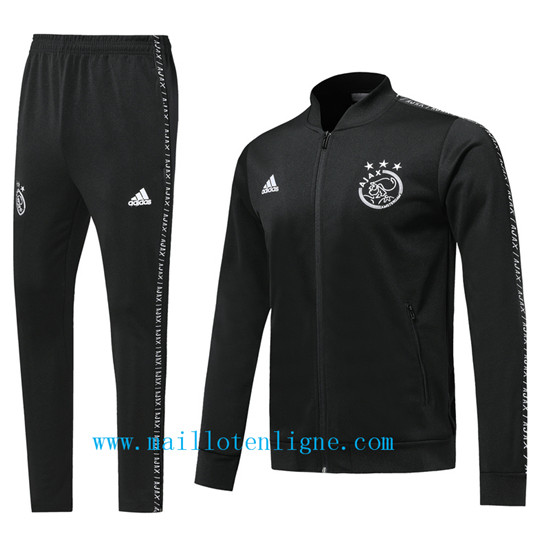 Maillotenligne Veste Survetement Ajax Noir 2019/2020