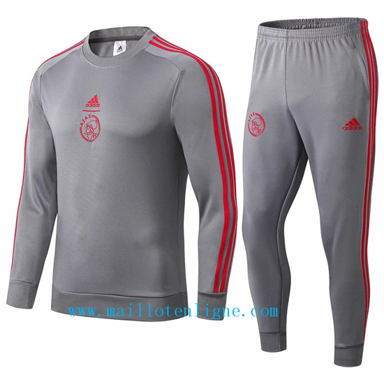 Maillotenligne Survetement Ajax Gris fonce 2019/2020