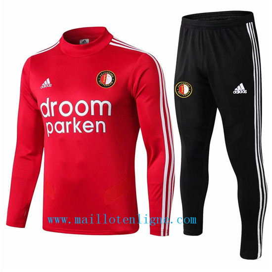 Maillotenligne Survetement Feyenoord Rouge + Short Noir 2019/202