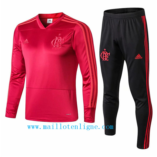 Maillotenligne Survetement Flamengo Rose 2018/2019 Col V