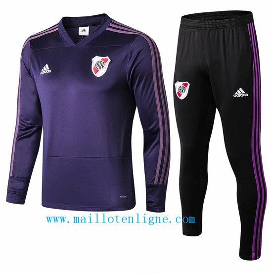 Maillotenligne Survetement River Plate Violet 2018/2019 Col V