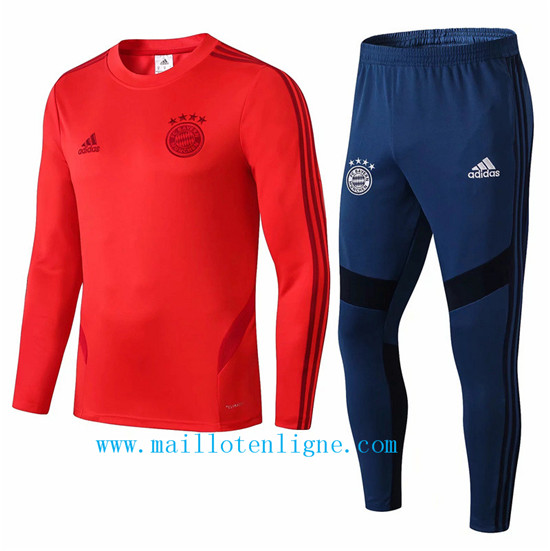 Maillotenligne Survetement Bayern Munich Rouge + Short Bleu 2019