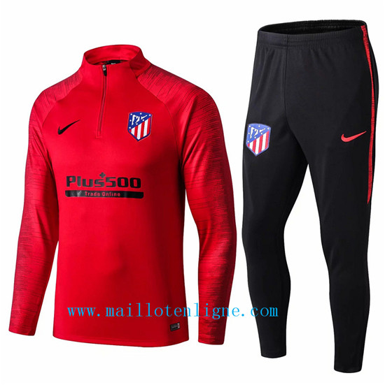 Maillotenligne Survetement Atletico Madrid Rouge/Noir 2019/2020