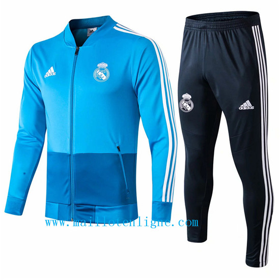 Maillotenligne Veste Survetement Real Madrid Bleu 2019/2020