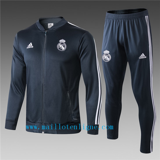 Maillotenligne Veste Survetement Real Madrid Bleu Marine 2019/20