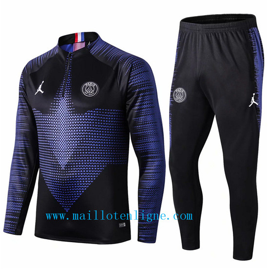 Maillotenligne Survetement PSG Bleu/Noir 2019/2020 Strike Drill