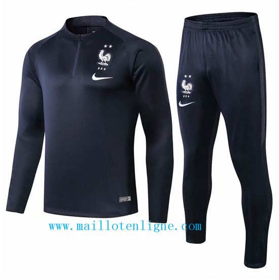 Maillotenligne Survetement France Bleu Marine 2019/2020