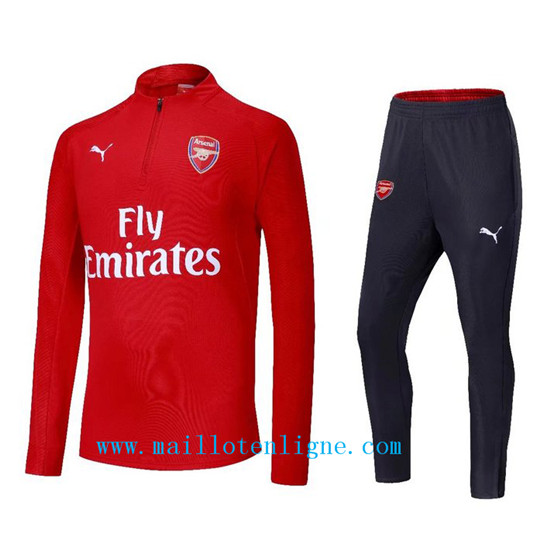 Maillotenligne Survetement Arsenal Rouge 2018/2019 Col Rond